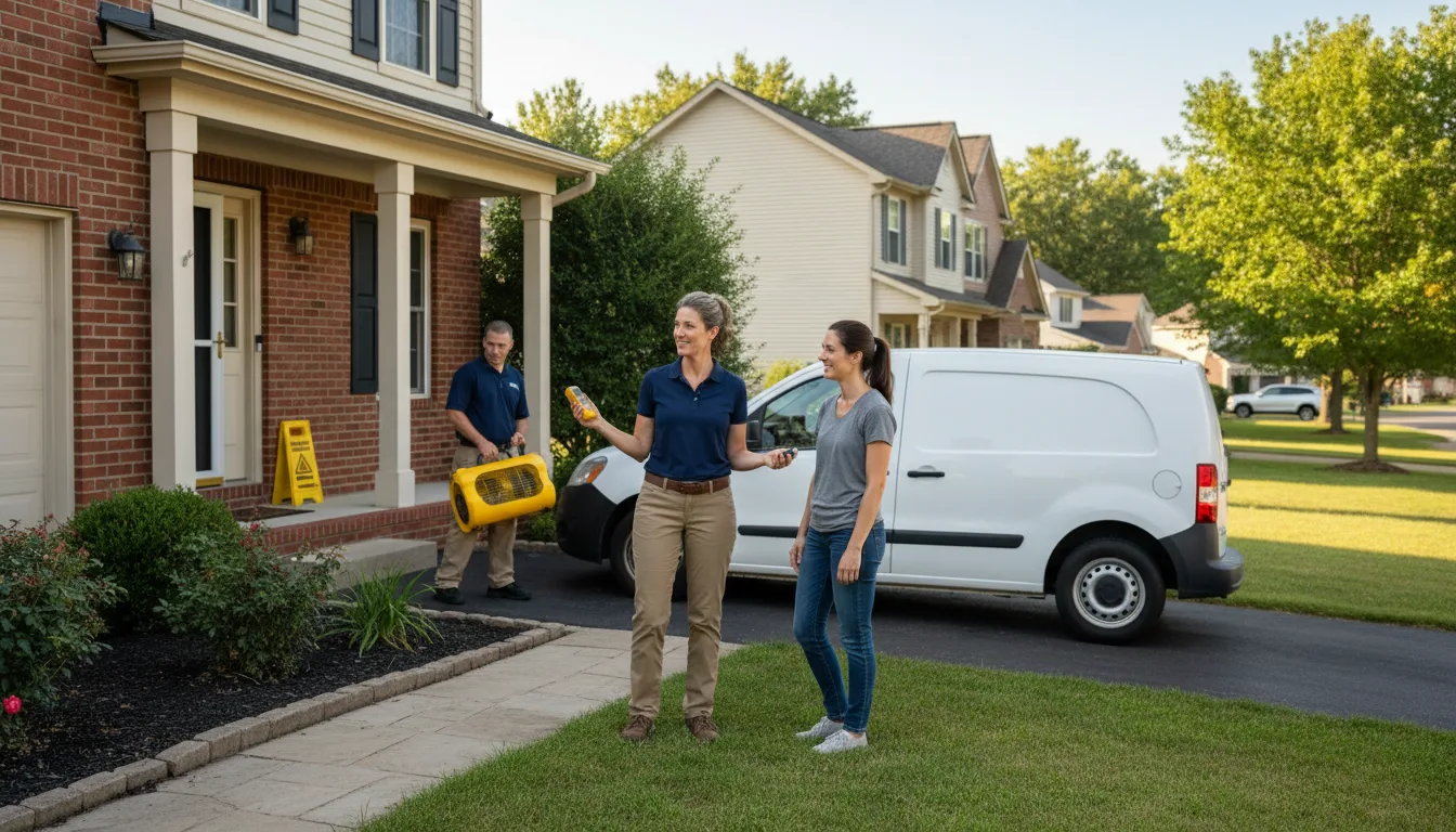 Residential water damage restoration in New Castle, AL